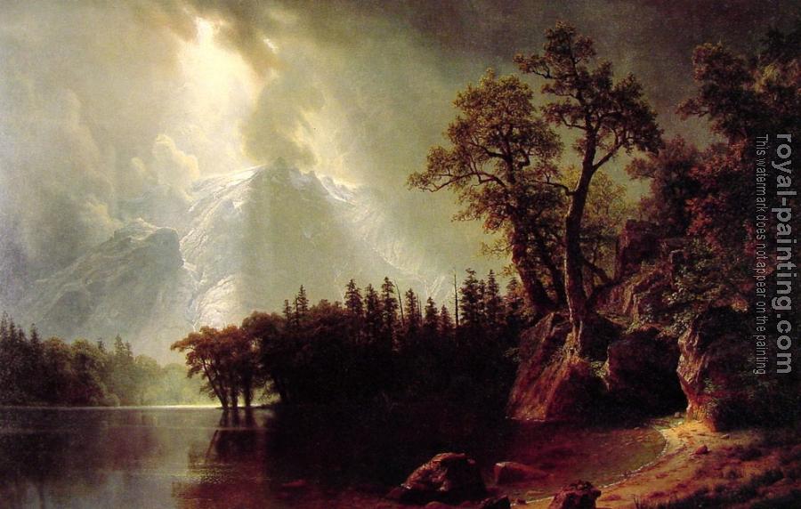 Albert Bierstadt : Passing Storm over the Sierra Nevada II